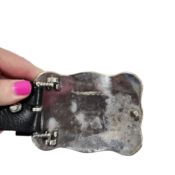 ARIAT BEADED WESTERN LEATHER BELT WITH BUCKLE - Picture 15 of 15